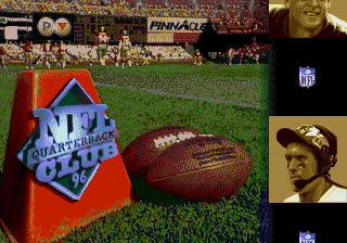NFL Quarterback Club 96 back cover for Sega Mega Drive